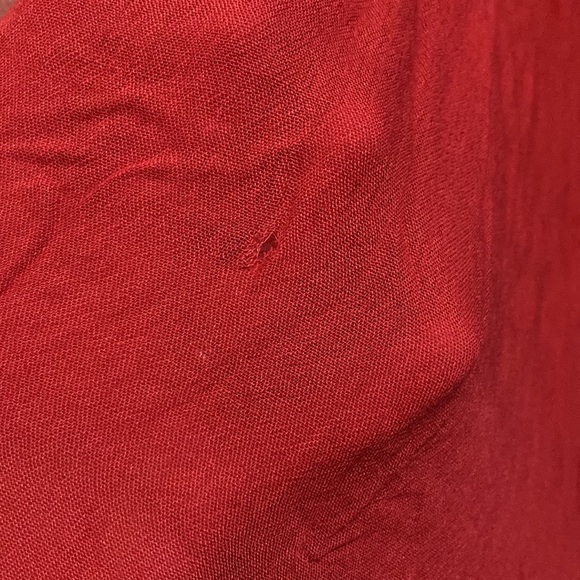 NWT Free People Adella Maxi Slip Bright Red *flawed* see last picture - Picture 4 of 8